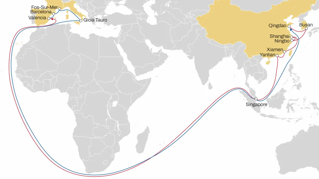 Jade Service Trade Map