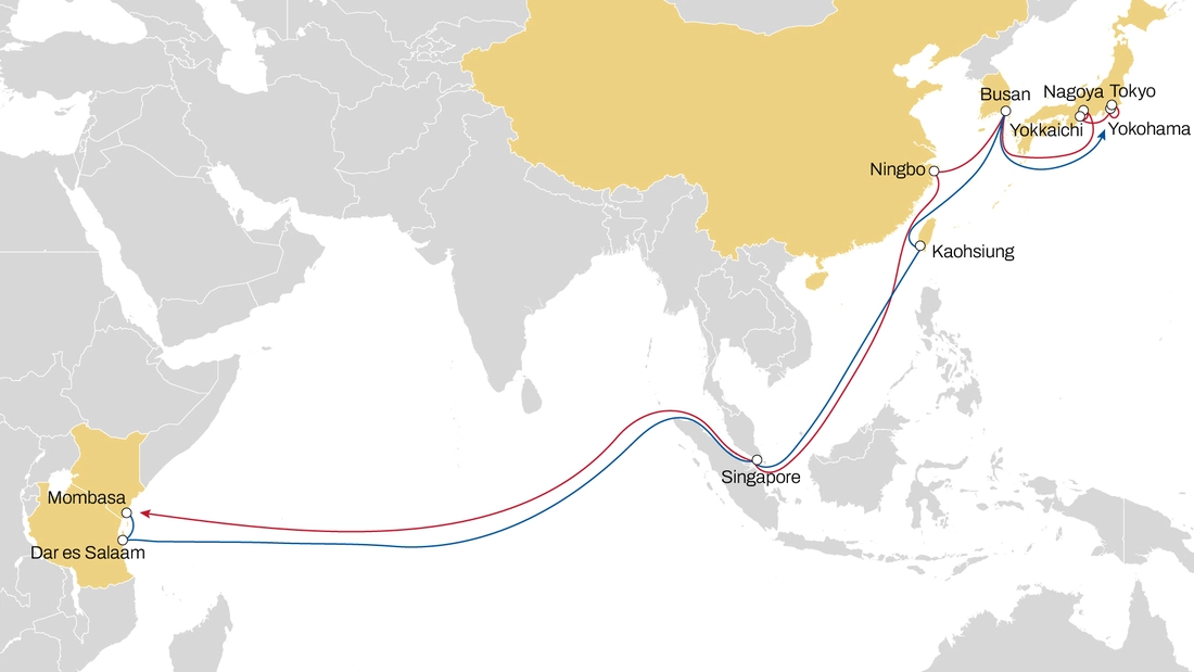 Origami Service Trade Map