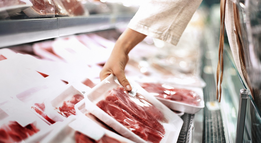 Meat at supermarket
