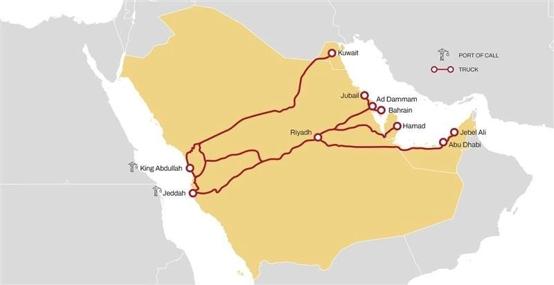 Trade Asia to Red Sea - Competitive Transit Times to the Gulf via King Abdullah and Jeddah