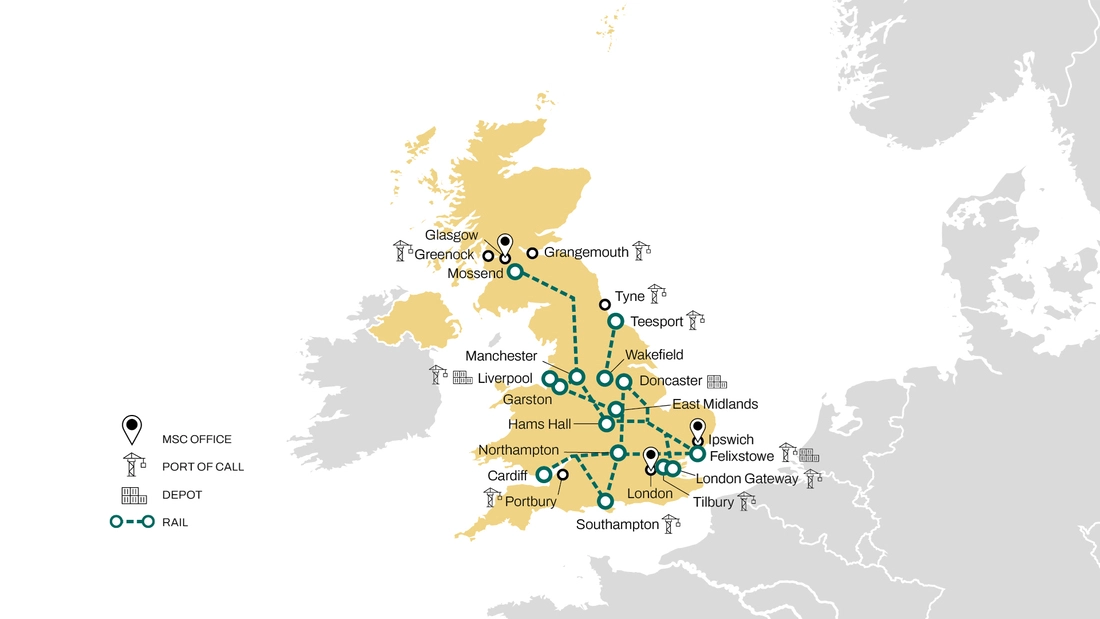 UK Intermodal Map