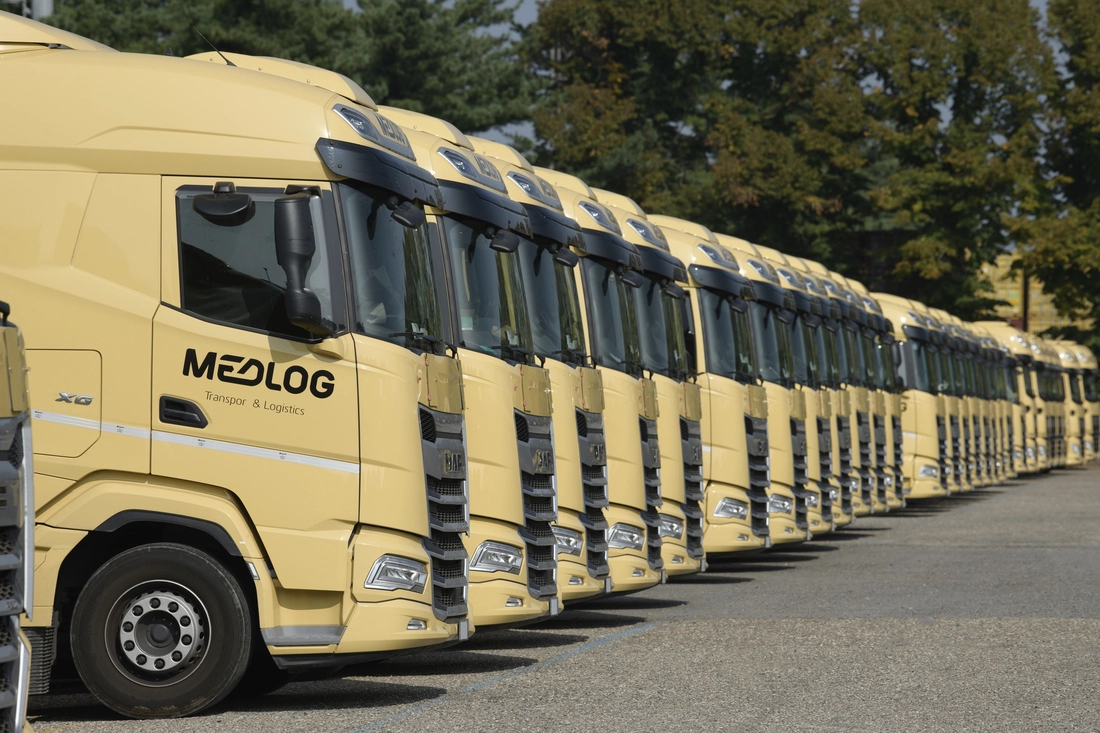 MEDLOG haulage fleet supporting MSC UK import container transport and inland logistics