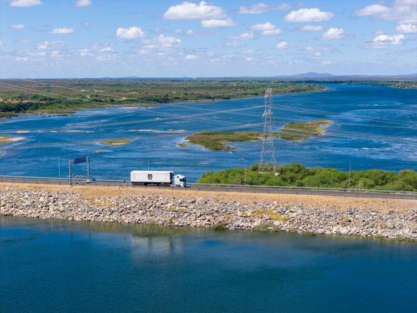 MSC Reefer Container on the Sao Francisco River Valley