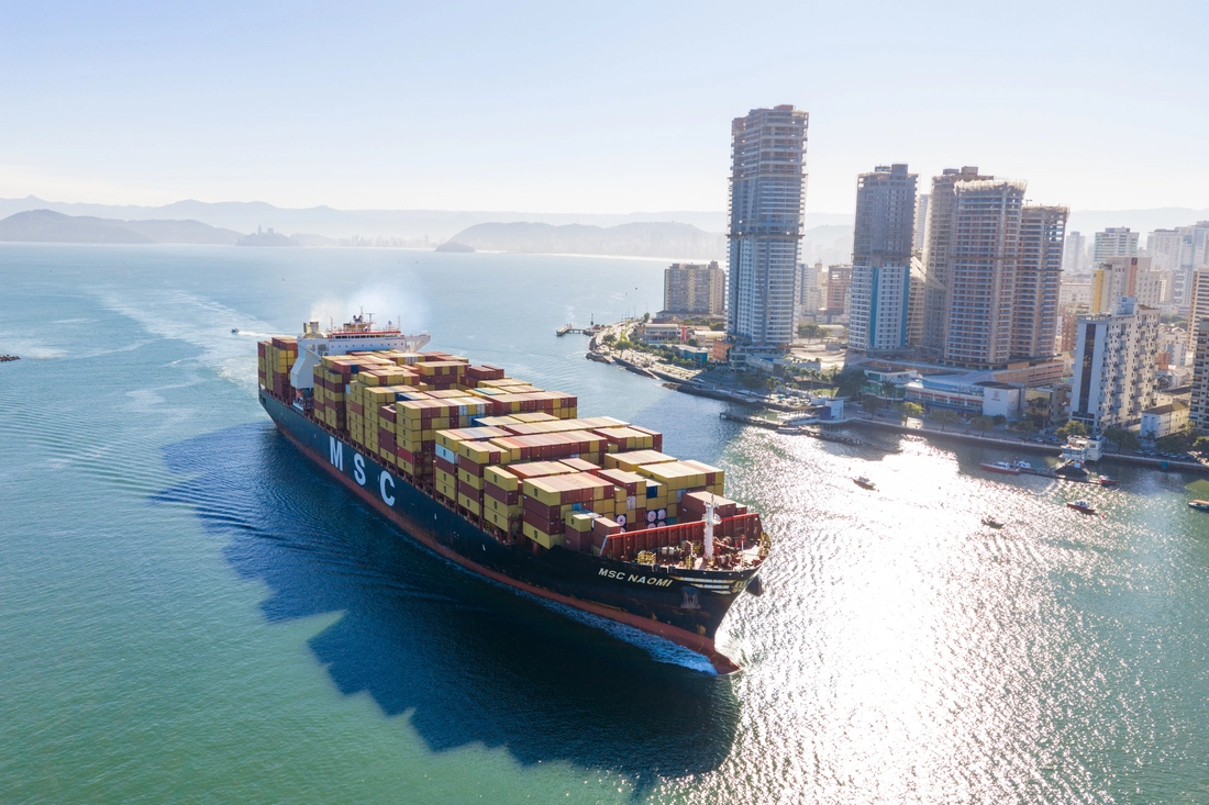 MSC Naomi in Santos, Brazil
