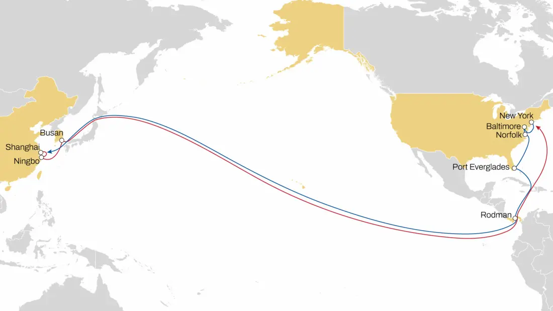 empire service map for CA