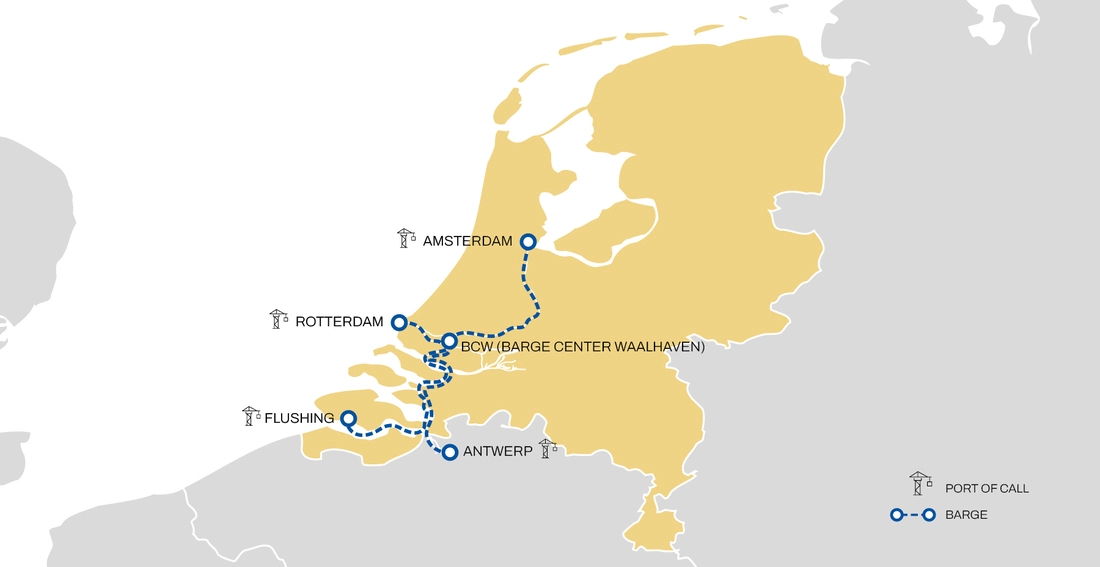 BCW Intermodal Netherlands Map