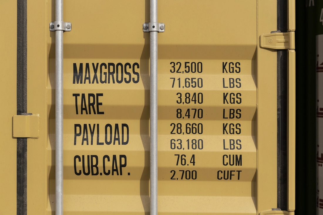 Close-up of an MSC shipping container showing cargo equipment used for container monitoring and smart logistics solutions