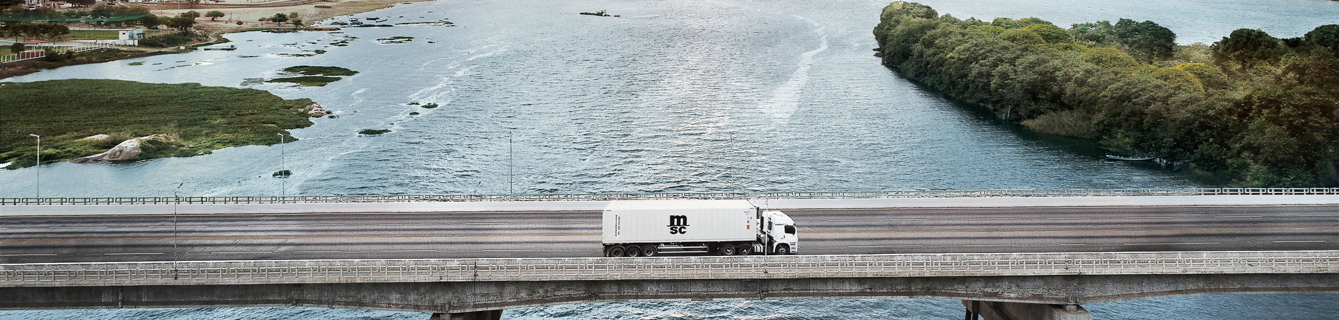 Reefer Truck Crossing Bridge