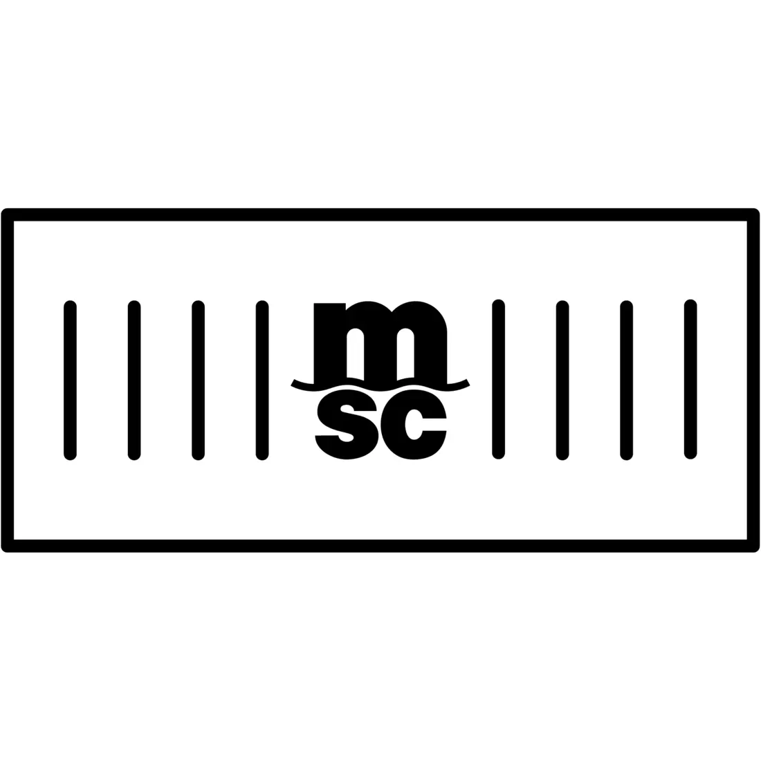 40 dry container with logo