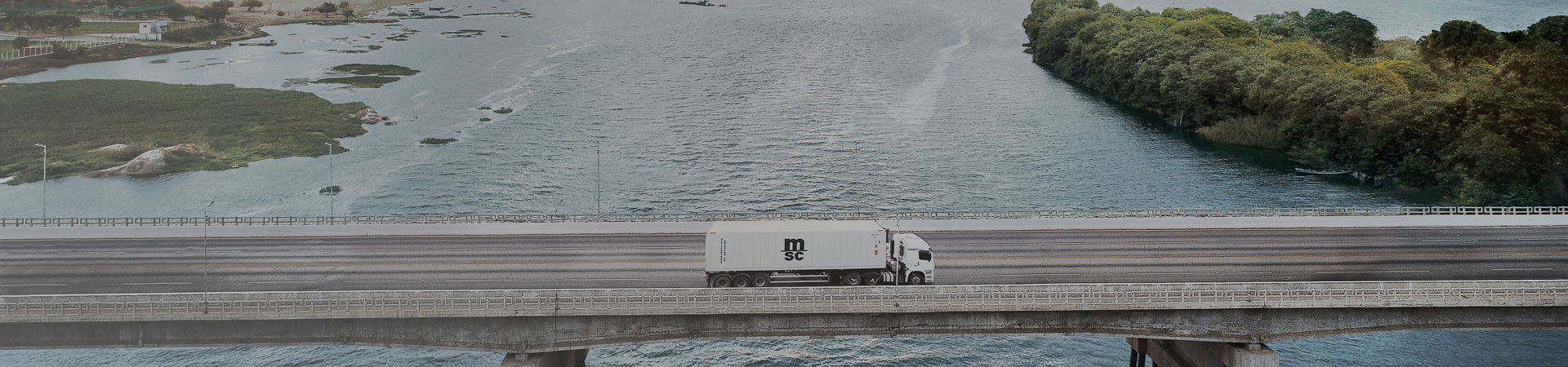 Reefer Truck Crossing Bridge